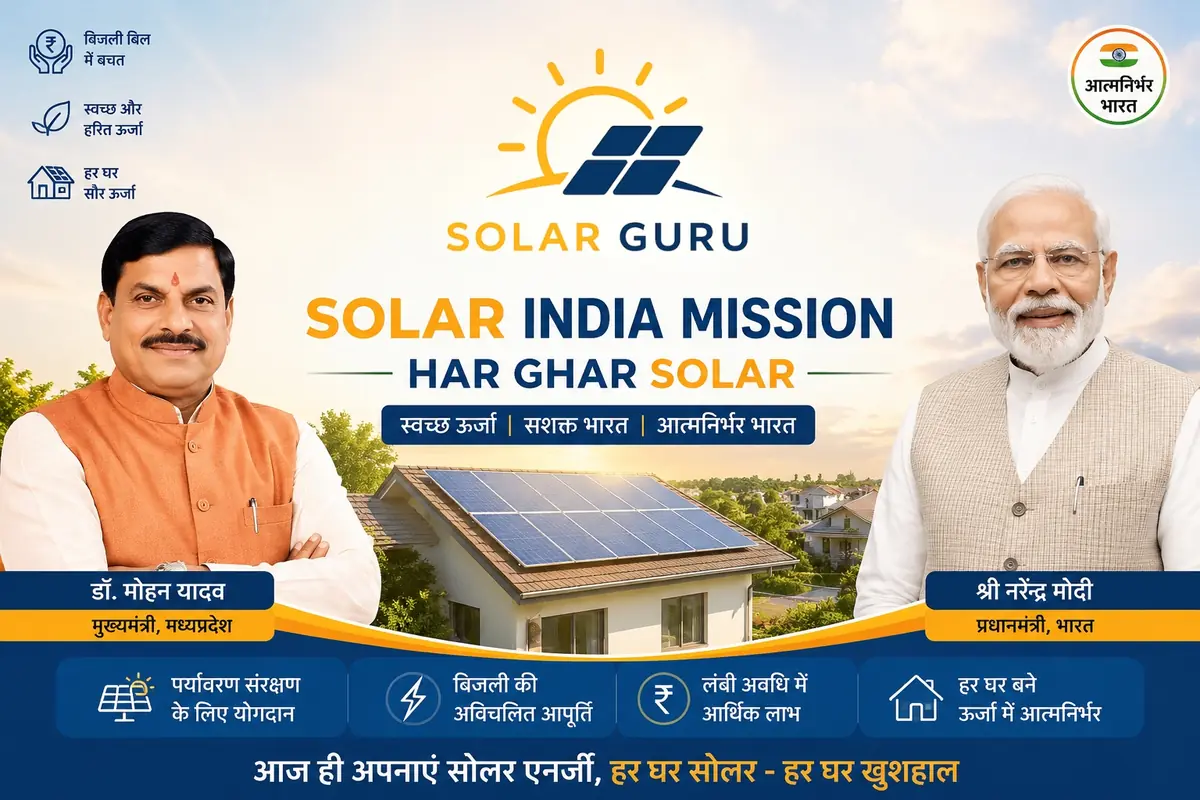 Solar India Mission Har Ghar Solar campaign by Solar Guru